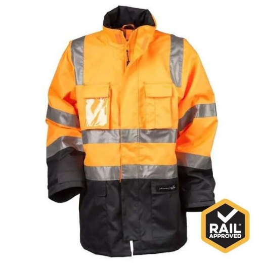 Picture of PMB2G, Premium 5 in 1 Ripstop Rain Jacket, 3M Tape, Rail Spec